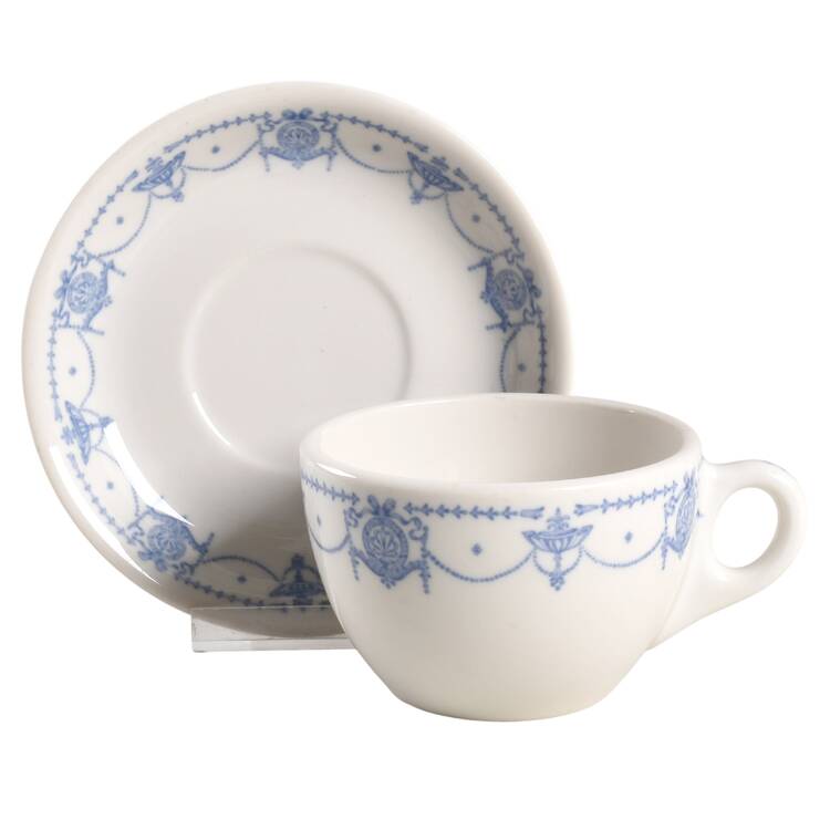 Adam Flat Cup & Saucer Set