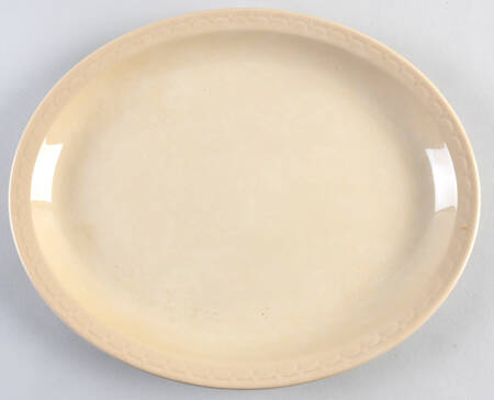Adobe (Econo-Rim, Embossed Border) 13" Oval Serving Platter