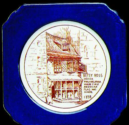 American History Salad Plate
