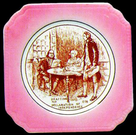 American History Salad Plate