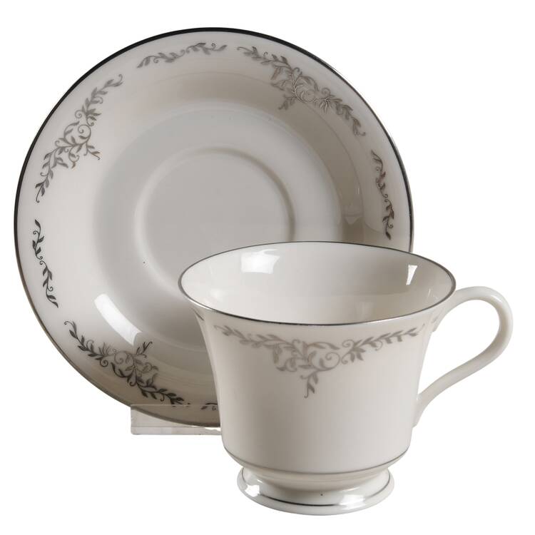 Angelica Footed Cup & Saucer Set