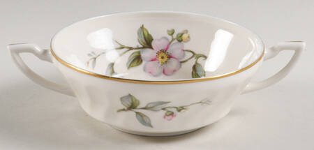 Apple Blossom Flat Cream Soup Bowl