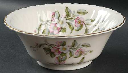 Apple Blossom 7" Round Vegetable Bowl