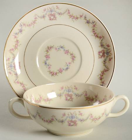 Arcadia Flat Cream Soup Bowl & Saucer Set