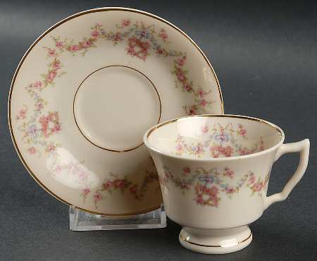 Arcadia Footed Demitasse Cup & Saucer Set