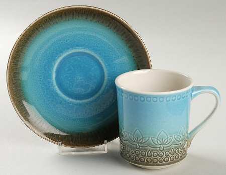 Aruba Flat Cup & Saucer Set