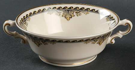 Athena Footed Cream Soup Bowl