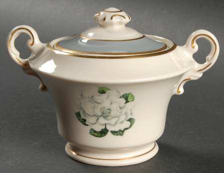 Avalon (Gold Trim) Sugar Bowl & Lid