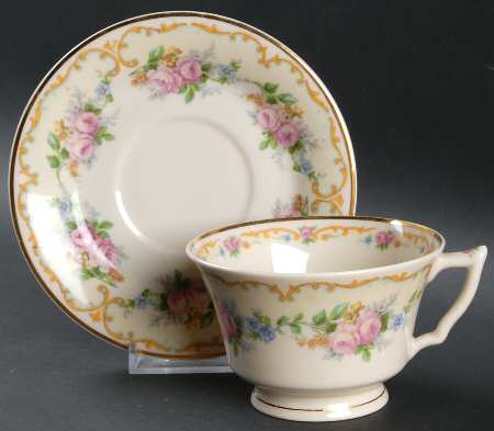 Avondale Footed Cup & Saucer Set