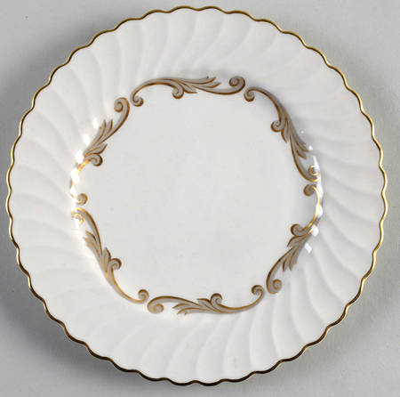 Baroque Gray Salad Plate