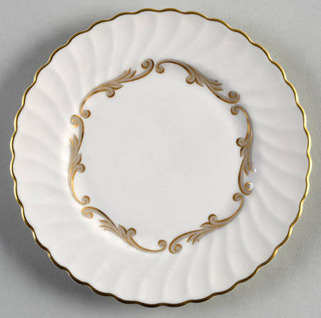 Baroque Gray Bread & Butter Plate