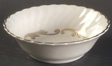 Baroque Gray Fruit/Dessert (Sauce) Bowl
