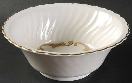 Baroque Gray 7" Round Vegetable Bowl