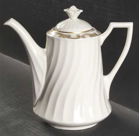 Baroque Gray Coffee Pot & Lid