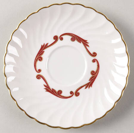 Baroque Maroon Saucer