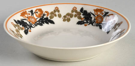 Berkshire (Orange Flowers) Fruit/Dessert (Sauce) Bowl