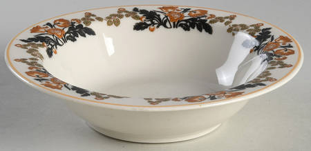 Berkshire (Orange Flowers) Rim Cereal Bowl