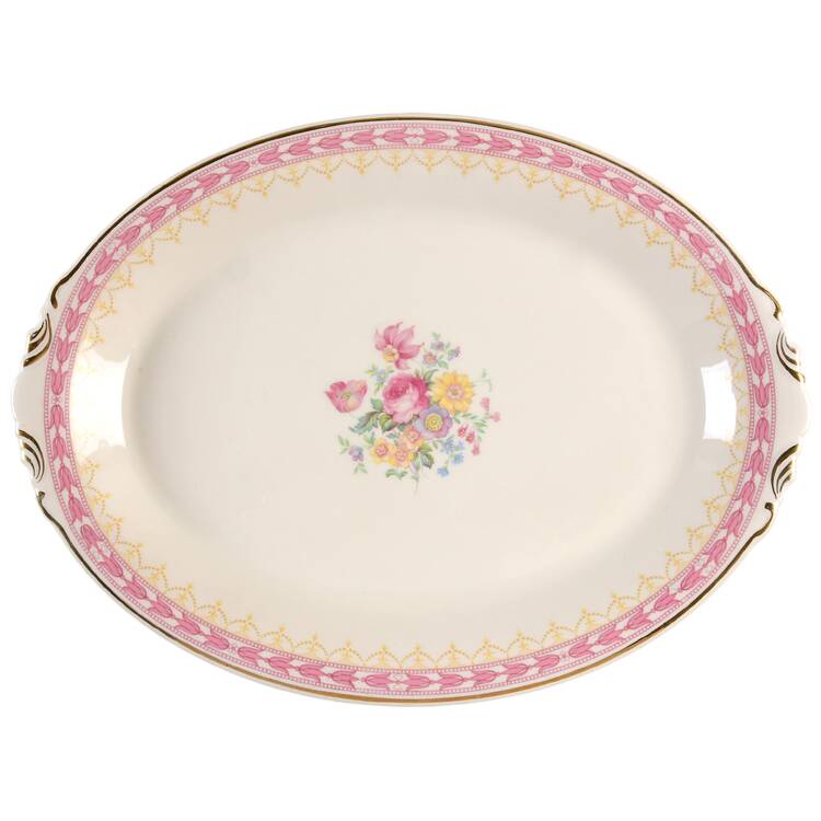 Betsy Ross Pink 16" Oval Serving Platter