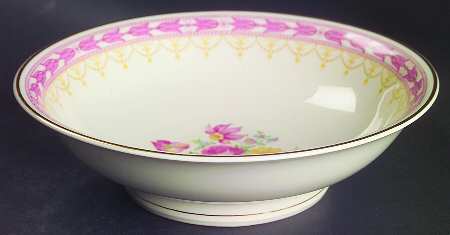Betsy Ross Pink 8" Round Vegetable Bowl
