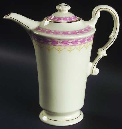 Betsy Ross Pink Coffee Pot & Lid