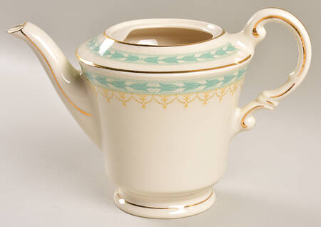 Betsy Ross Turquoise Teapot No Lid