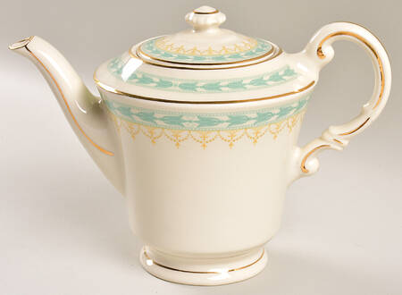 Betsy Ross Turquoise Teapot & Lid