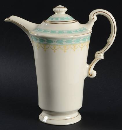 Betsy Ross Turquoise Coffee Pot & Lid