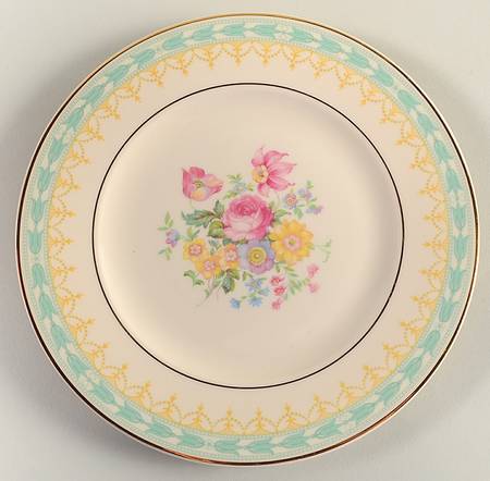 Betsy Ross Turquoise Salad Plate