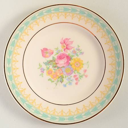 Betsy Ross Turquoise Bread & Butter Plate