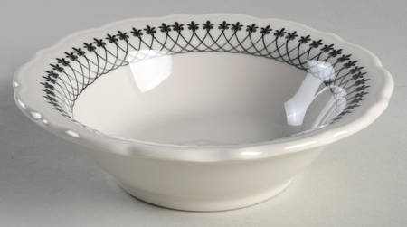 Black Lace Coupe Cereal Bowl