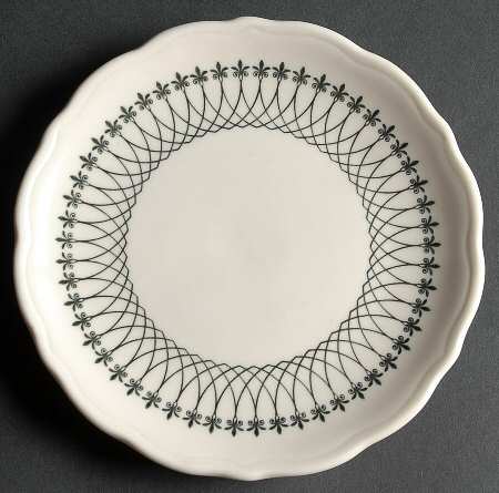 Black Lace Bread & Butter Plate