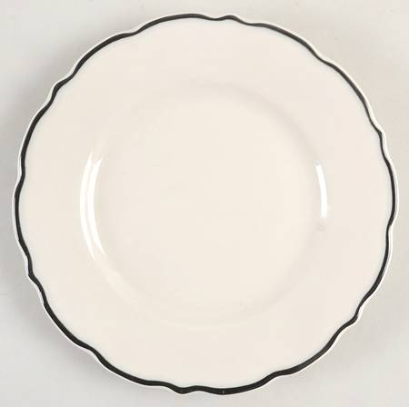 Black Platinum Salad Plate