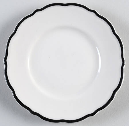 Black Platinum Bread & Butter Plate