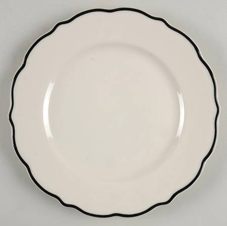 Black Platinum Salad Plate