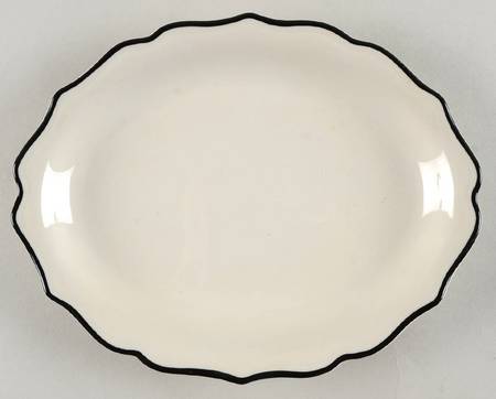Black Platinum 9" Oval Serving Platter