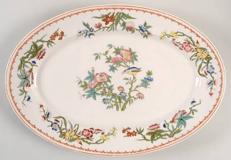 Bombay (Restaurant, Brown Ring) 15" Oval Serving Platter