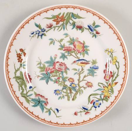 Bombay (Restaurant, Brown Ring) Luncheon Plate