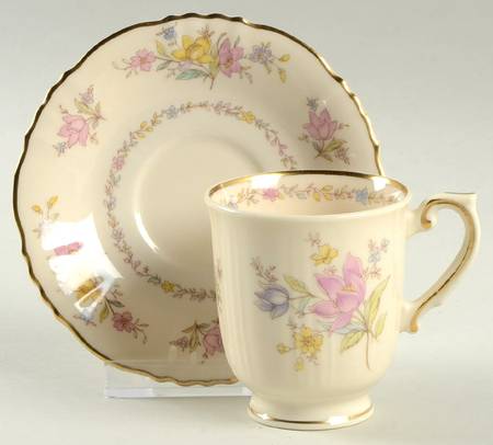 Briarcliff Footed Demitasse Cup & Saucer Set