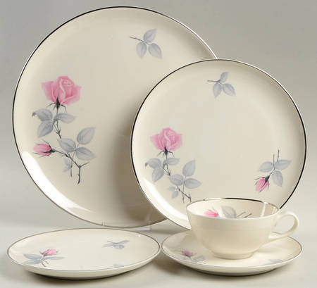 Bridal Rose 5 Piece Place Setting
