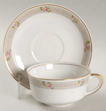 Briar Rose Flat Cup & Saucer Set