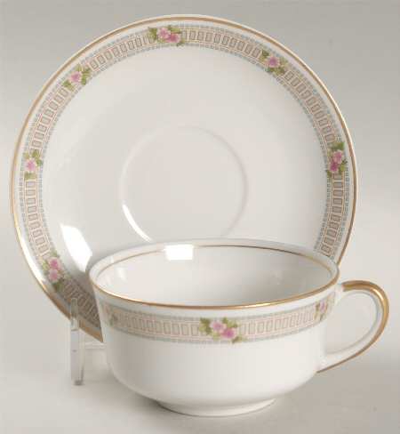 Briar Rose Flat Cup & Saucer Set