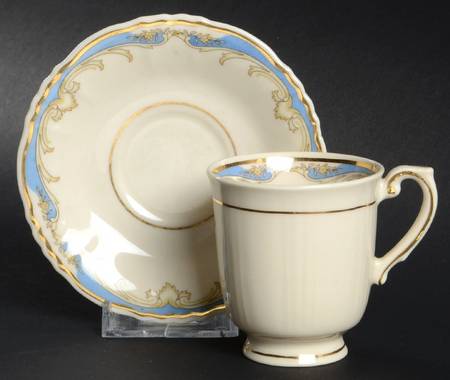 Carvel Footed Demitasse Cup & Saucer Set