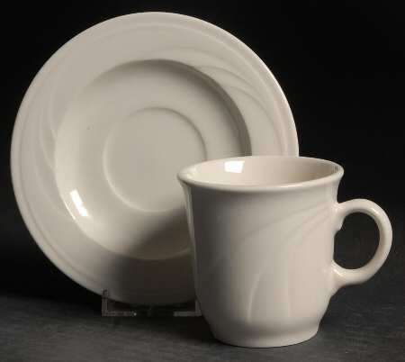 Cascade Flat Cup & Saucer Set