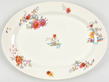 Cathay (No Trim) 16" Oval Serving Platter