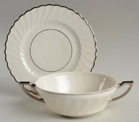 Charm Flat Cream Soup Bowl & Saucer Set