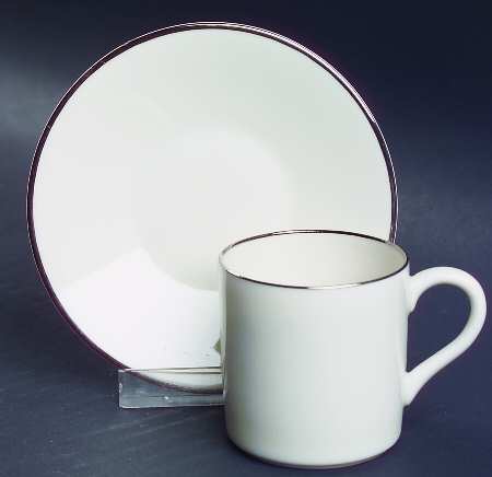 Chevy Chase Flat Demitasse Cup & Saucer Set