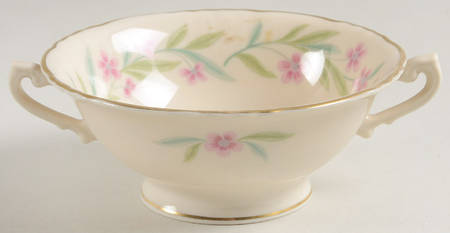 Chester Footed Cream Soup Bowl & Saucer Set