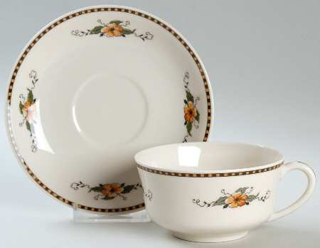 Chiquita Flat Cup & Saucer Set