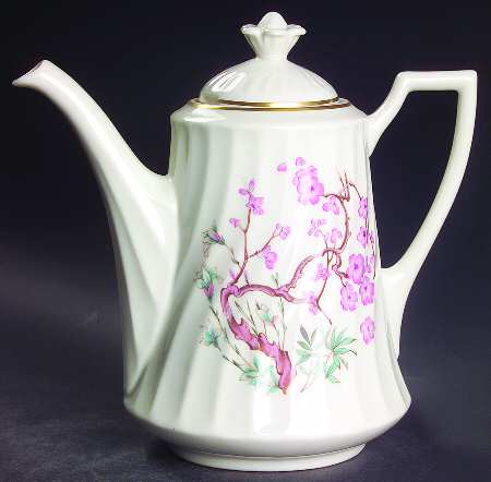 China Spring Coffee Pot & Lid