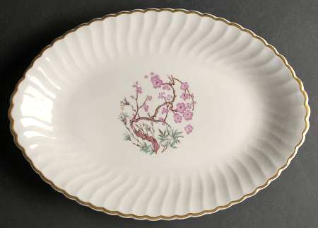 China Spring 14" Oval Serving Platter